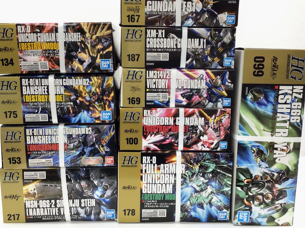 宇宙世紀系のガンプラをたくさん買い取らせていただきました。 お