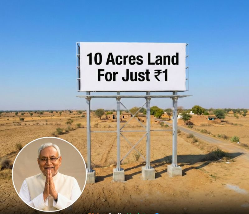 Bihar is offering 10 acres of land for a cost of ₹1 to companies investing over ₹100 crore and generating at least 1,000 direct jobs.
