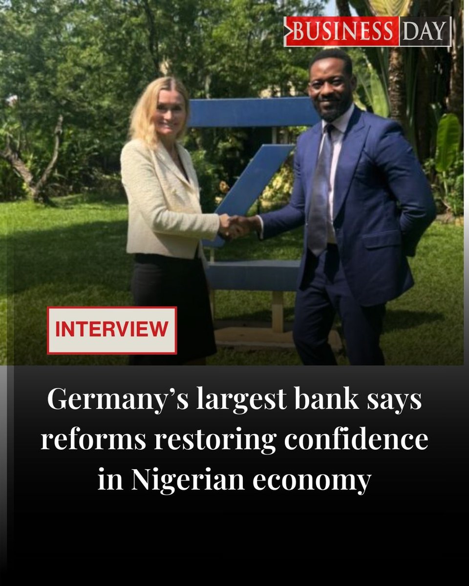 Nigeria’s economic reforms have improved transparency that has helped restore confidence in Africa’s most populous nation after years of stagnation. In this exclusive interview, Patricia Sullivan, managing director, Global Head Institutional Cash Management at Deutsche Bank,