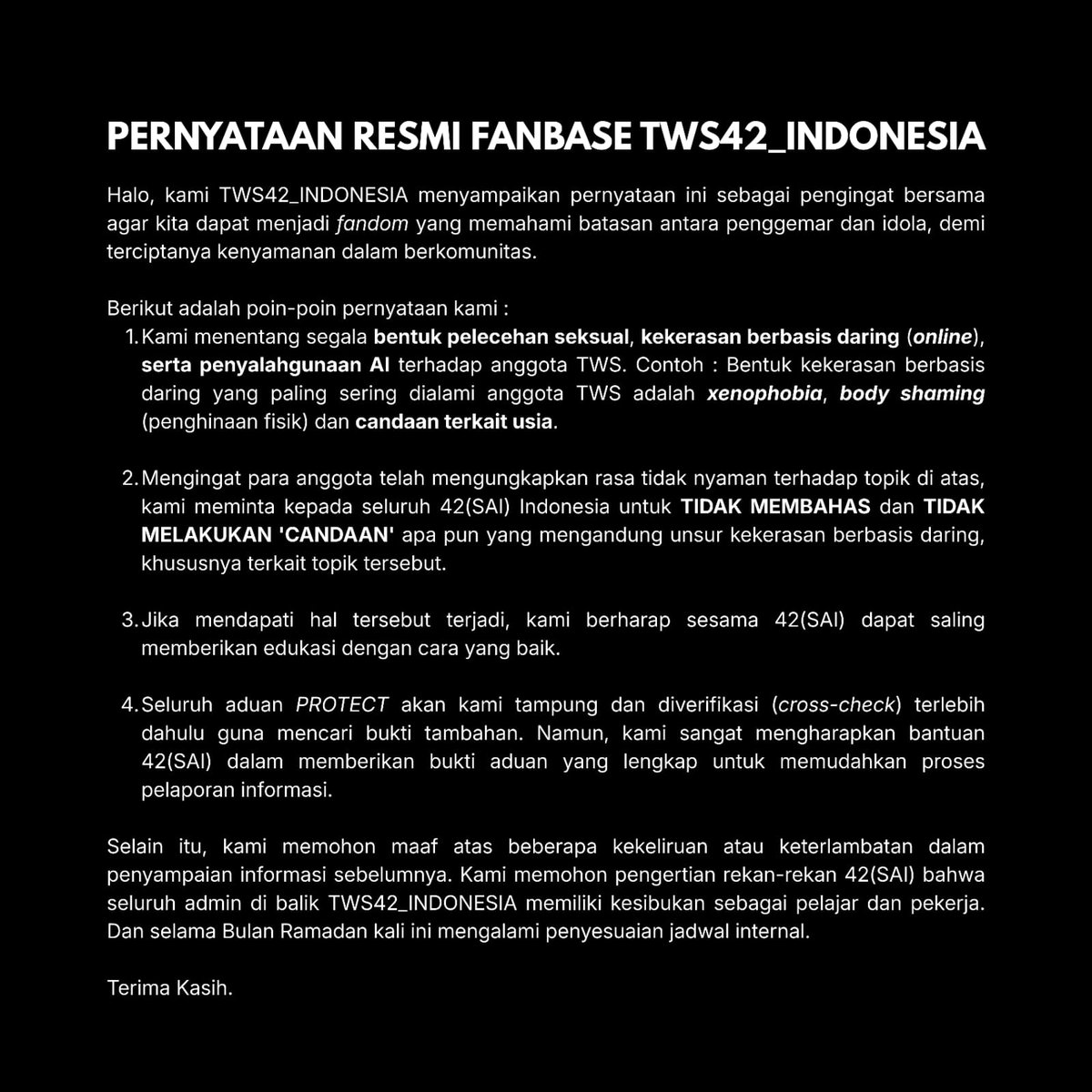 TWS SAI INDONESIA (@tws42_indonesia) on Twitter photo 