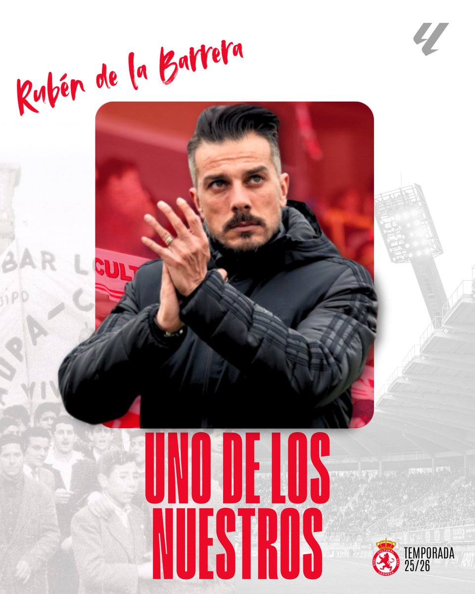 ✍🏽 OFICIAL | Rubén de la Barrera, nuevo entrenador de la <a href="/CyDLeonesa/">Cultural y Deportiva Leonesa</a> 

🔗 Más info: cydleonesa.com/noticias/ruben…

#AúpaCultu | #UnoDeLosNuestros