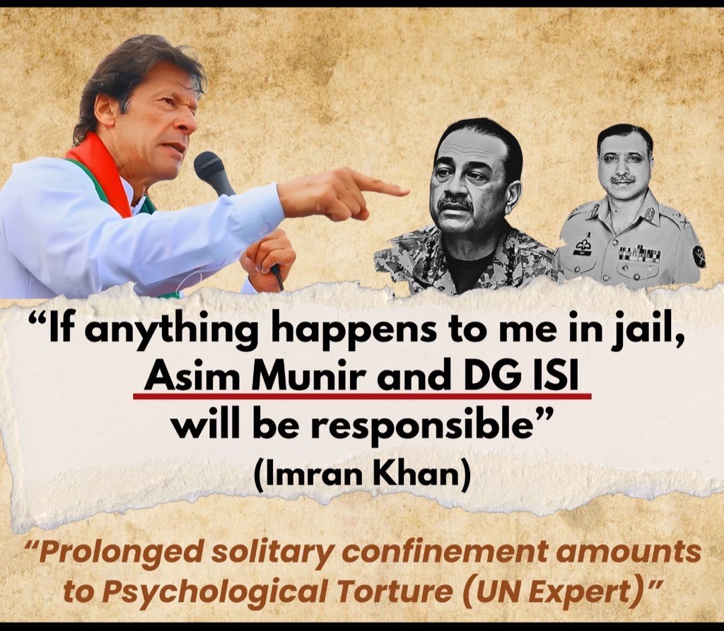 justiceoflord's tweet image. ⚠️ Urgent: Pakistan Violates Mandela Rules &amp;amp; ICCPR in Imran Khan’s Detention!!!

🚨#Pakistan, as a signatory to the 

@UN #Mandela #Rules and 

#ICCPR(Arts.7 &amp;amp;10), 

must be held #accountable for serious human rights concerns regarding @ImranKhanPTI including humane treatment,