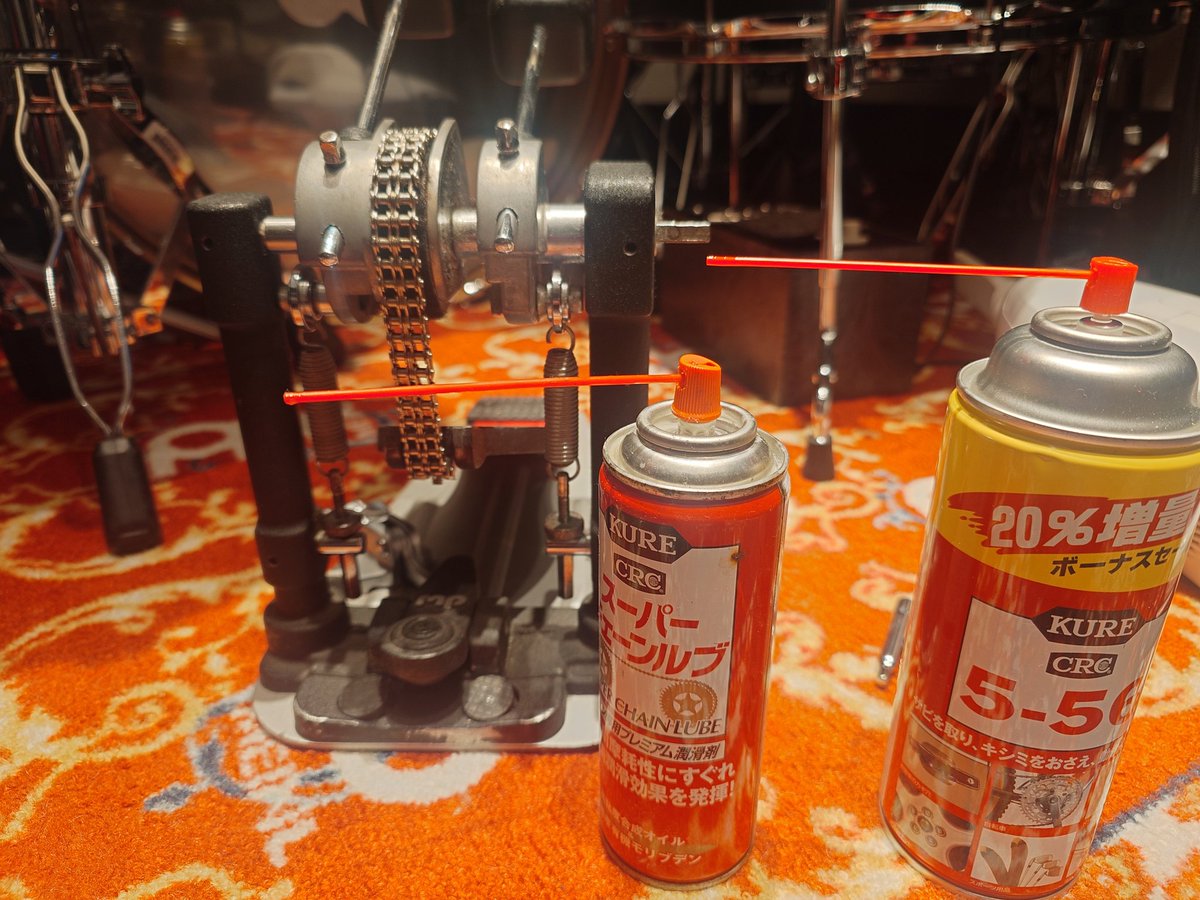 ここしばらくdw9000からキコキコ音がしてました。 マイクに乗るような