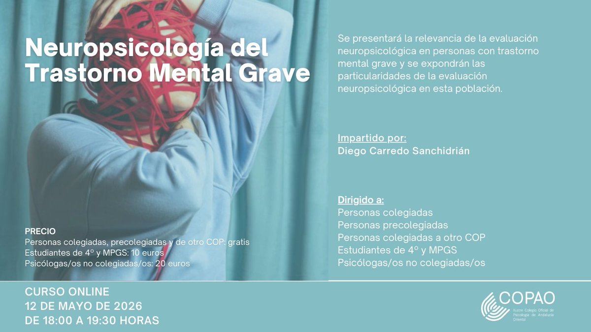 Colegio Oficial de Psicología Andalucía Oriental tweet media