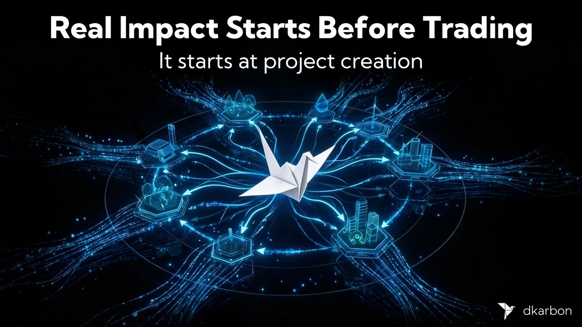 Environmental impact starts when projects are created.

If no new projects exist,
no new impact can be generated.

Trading alone is not enough.
Creation is where impact begins.