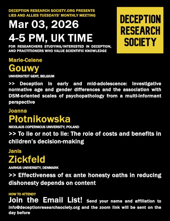 Deception Research Society tweet media