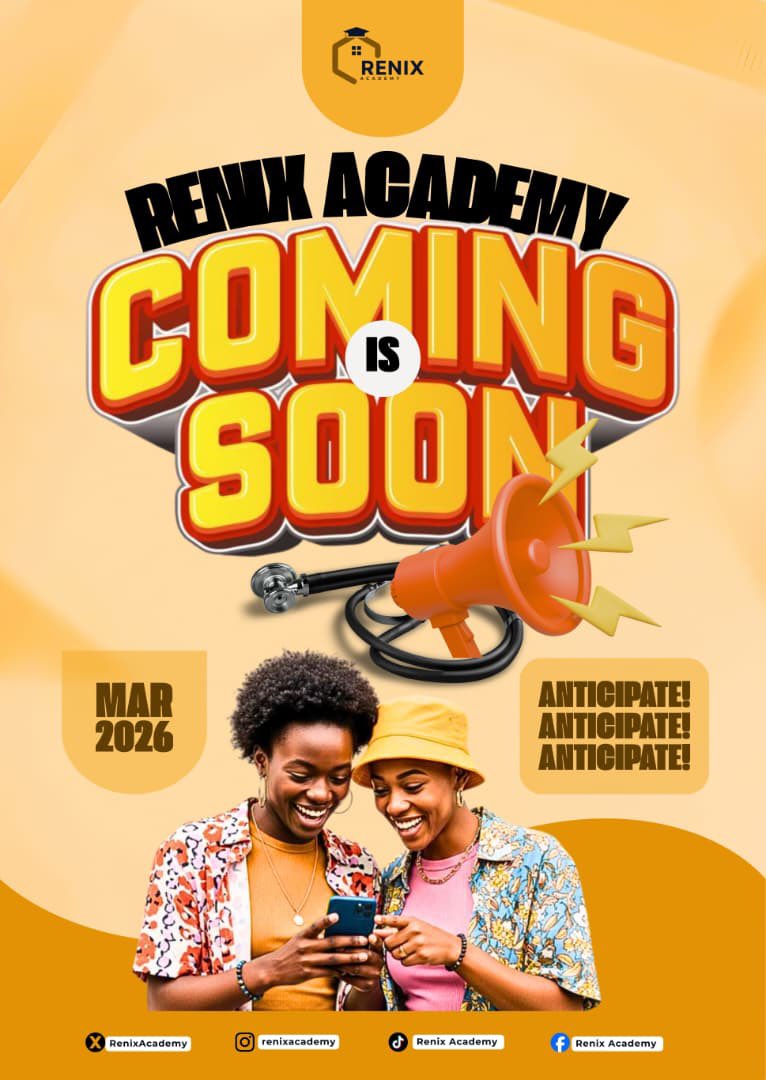 RenixAcademy's tweet photo. Get familiar with the brand!🤩

Renix Academy, a product of Merchant Nurse Company, is here to help you ace your Nursing/Midwifery examinations without hassle. 

We are launching soon, Anticipate!!! 🥳 https://t.co/IxCmEacMhB
