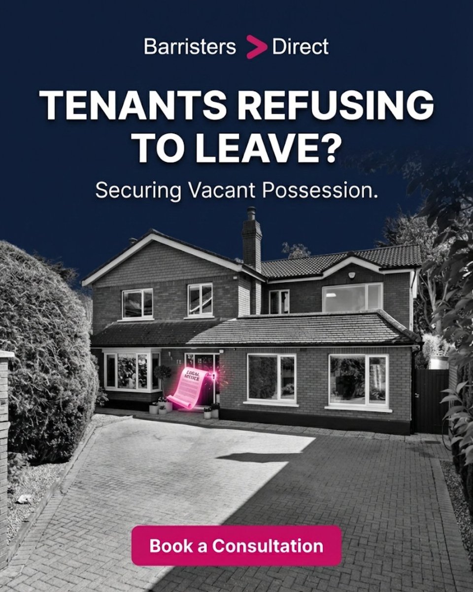 BarristersD's tweet photo. Selling a 🏠 residential investment property is stressful enough. When tenants indicate they will not leave voluntarily, the risk of a drawn-out Residential Tenancies Board (RTB) dispute becomes a major threat to your sale.

We recently assisted an overseas landlord with a property in Foxrock. He needed to sell, but his tenants of two years had made it clear: they were not leaving voluntarily.

His biggest fear was a technical error that would drag him into a 12-month dispute with the Residential Tenancies Board (RTB), blocking the sale of his asset.

The 💡 Solution: Instead of risking a "DIY" eviction notice, we connected him directly with a specialist barrister. Counsel reviewed the tenancy and drafted a legally watertight Statutory Declaration and Notice of Termination.

The 🤝 Result: Faced with flawless legal documentation, the tenants realised the landlord was serious and vacated the property voluntarily.

No RTB hearing. No delays. Just vacant possession.

If you are selling a rental property, do not leave the paperwork to chance.

Fixed Fee Initial Consultations with a specialist start from €325 (+ VAT) https://t.co/7FxjS50uCv.

#PropertyLaw #IrishLandlord #RTBDispute #VacantPossession #RentalProperty