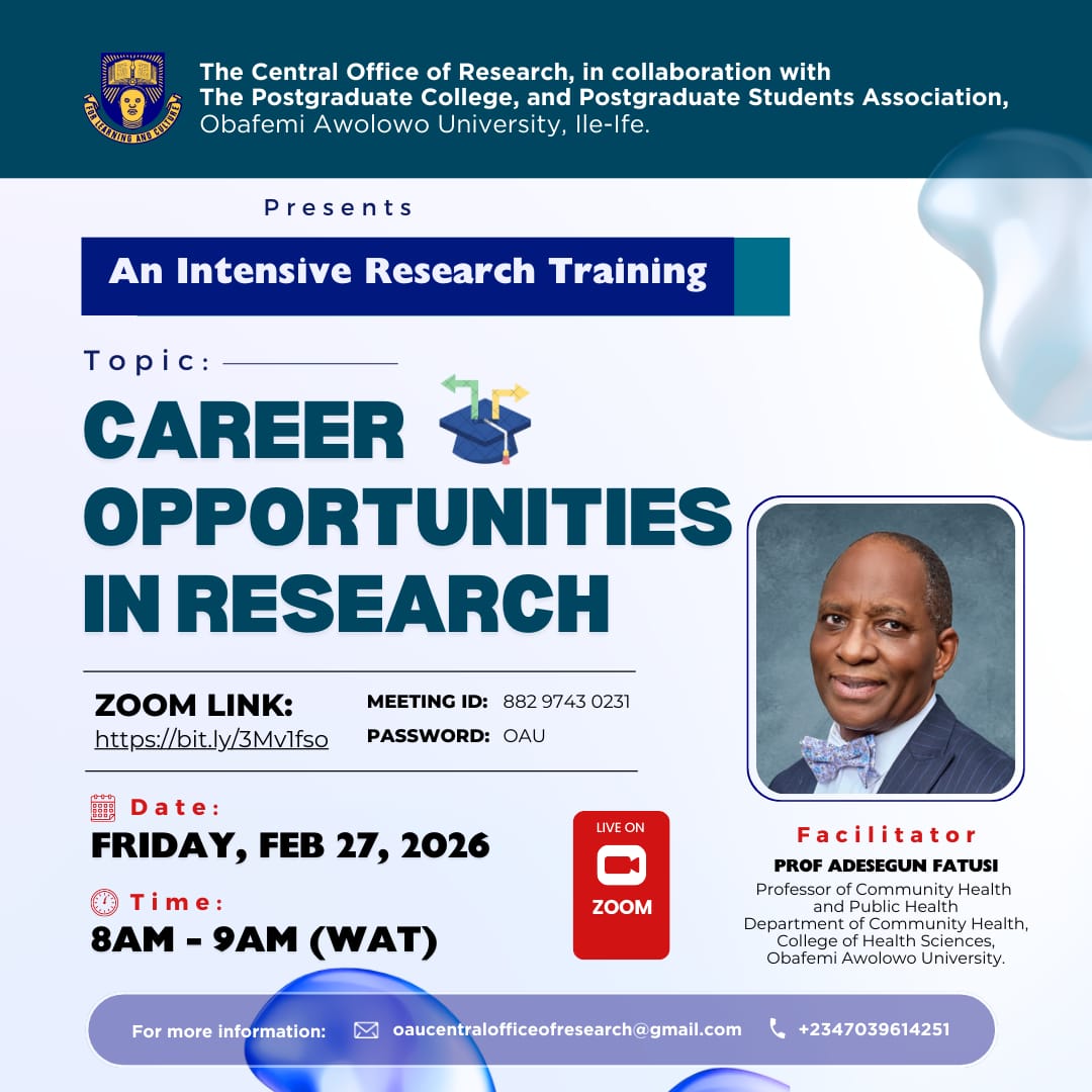 Obafemi Awolowo University_COR tweet media