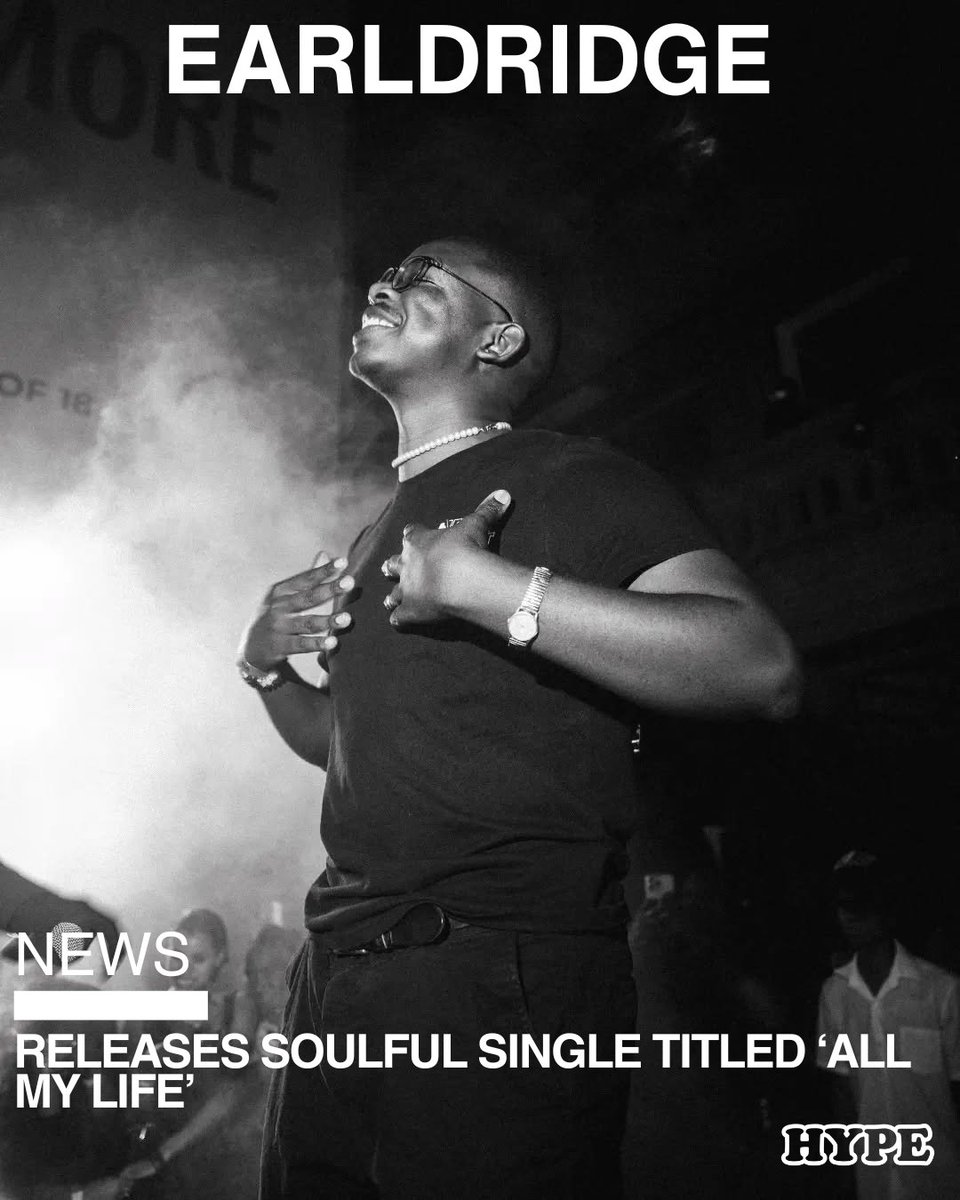 HypeMagazineSA's tweet photo. .@Earldridge's performance has peaks and valleys, which keep us glued to the song. From a subject matter point of view, the song sees Earldridge touch on how he has been seeking out a particular love interest for all his life.

READ HERE: https://t.co/MTvvNS2Xwk 
FOLLOW US ON WHATSAPP: https://t.co/JA01n5Y080