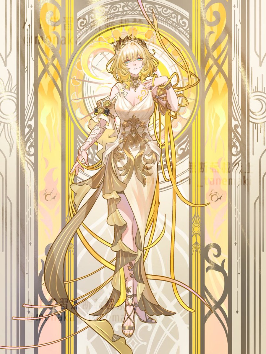 アルフォンスミュシャ感があって素敵！！荘厳！！ 自分は一回ミュシャ