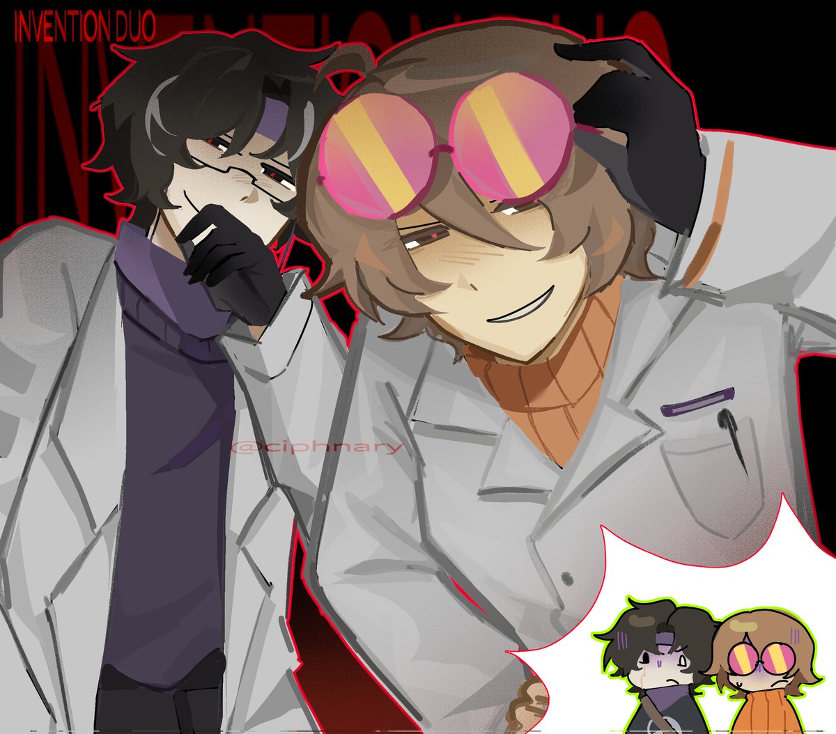 ciiphnary's tweet photo. can we call them invention duo

#wifiesfanart #squiddofanart https://t.co/YpMJBI8naF