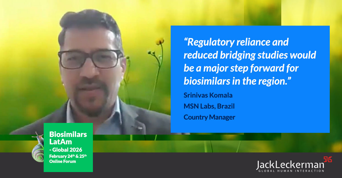 LIVE at #BiosimilarsLatAm - #Global2026:
How many companies can lead biosimilar production given high costs?
Srinivas Komala (MSN Labs): #Biosimilars aren’t small molecules — fewer players, high investment. Regulatory reliance &amp; reduced bridging studies could lower barriers.