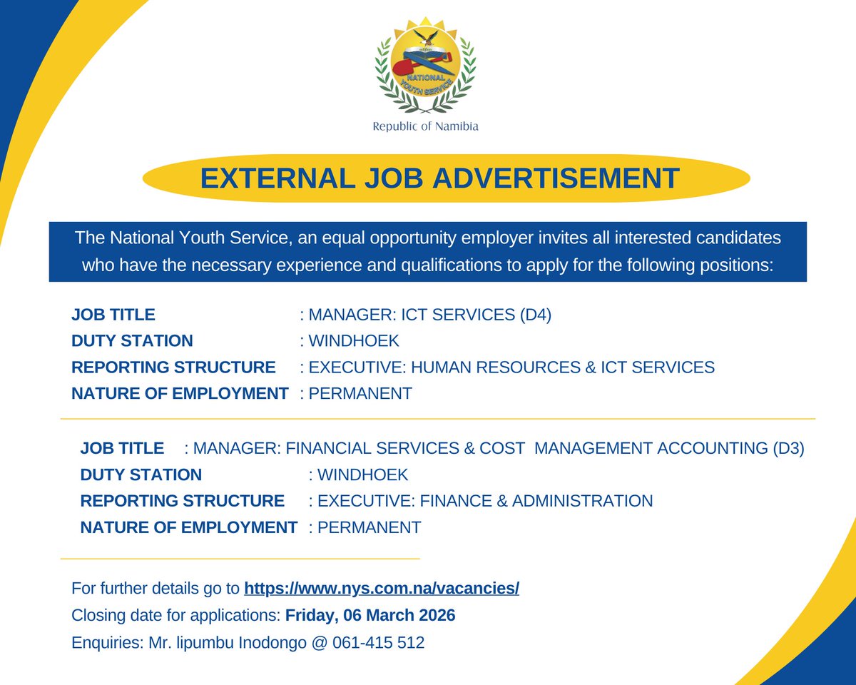 National Youth Service (NYS) tweet media