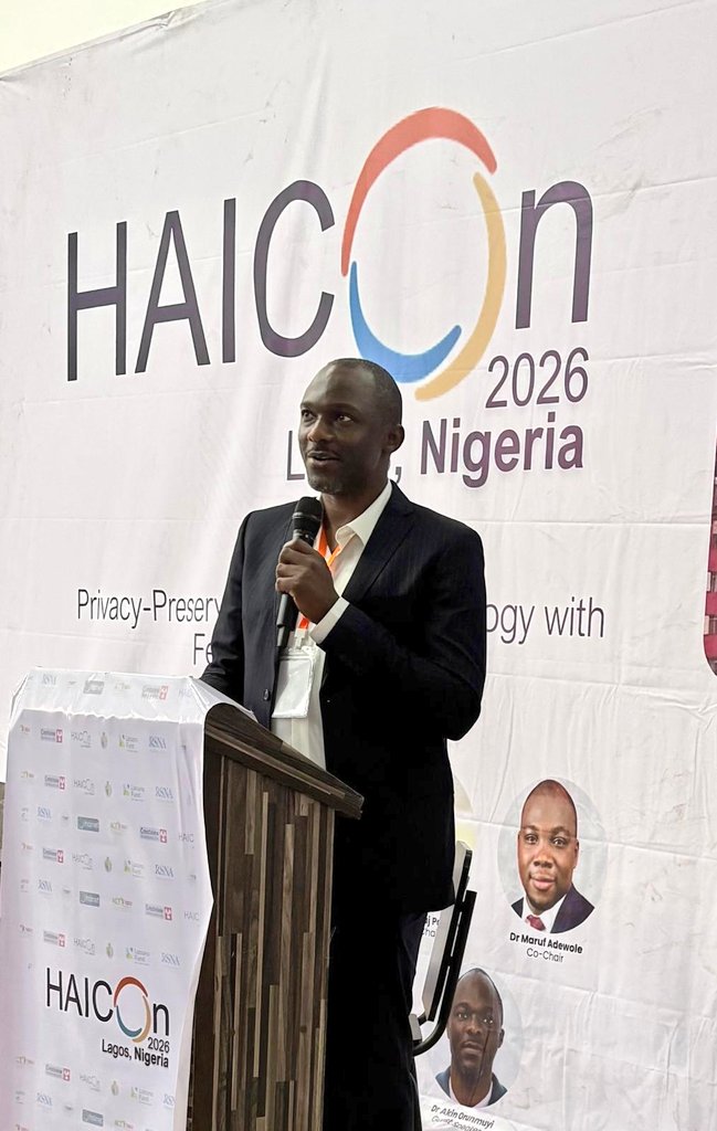 mailab_io's tweet photo. Happening now at #HAICon! đĽ
The 2030 Vision of Theranostics in Africa by Dr Akin Orunmuyi!
Join us!
#Day2HAICon2026 #Theranostics #AIforAfrica https://t.co/9hDBNyQbHJ