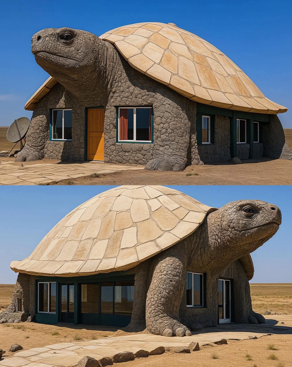Tortoise House in the Gobi Desert, Mongolia.