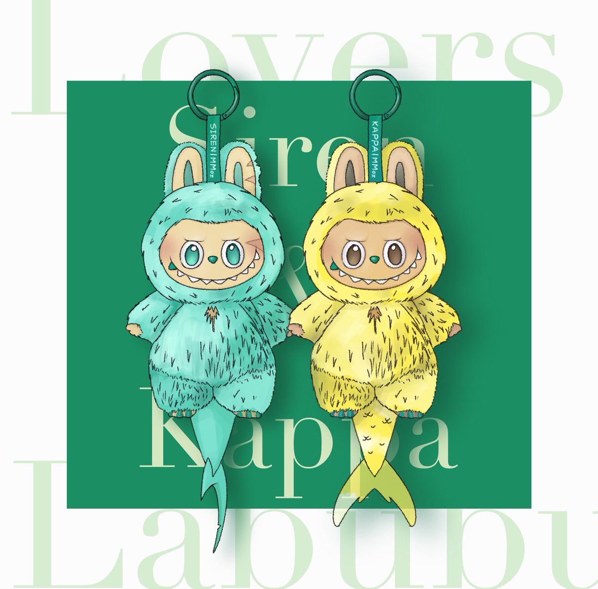 MMoz_art's tweet photo. Labubu cute lovers
@wendycomics 
#castleswimmer #siren #kappa https://t.co/LuF4Cpb3uC
