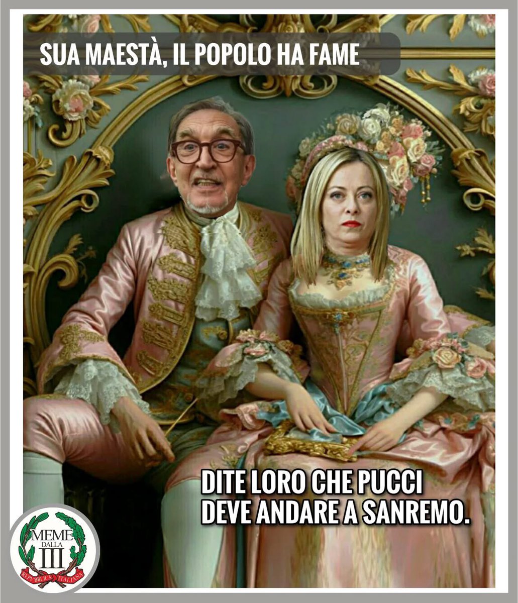 MemeTerzaRep's tweet image. Siamo un paese di elettori r1ncoglion1ti.
Punto.

#lucabizzarri #governomeloni #larussa #meloni #memedallaterzarepubblica