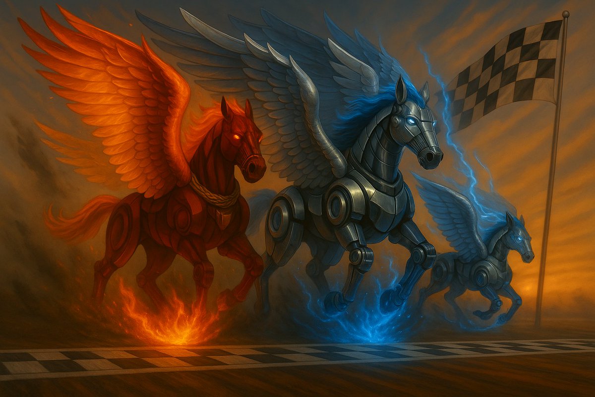 Every metallic detail reflects the spirit of a true warrior ⚙️🏁
This horse was born to rise above and never look back.
#MetaFastest #MechanicalHorse #RaceLegend 🐎⚡