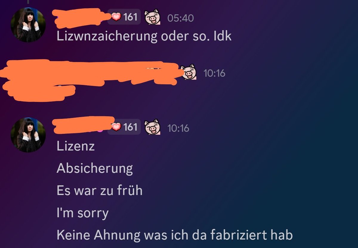 Und auch sonst war ich heute morgen total in der Lage normale Nachrichten zu schreiben 💀