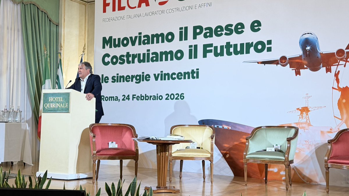 filcabari's tweet photo. FILCA CISL Bari presente a Roma al convegno
“Muoviamo il Paese e Costruiamo il Futuro”.
Sinergie tra edilizia e trasporti = infrastrutture, sicurezza, lavoro di qualità e sviluppo dei territori.
La filiera è partecipazione.
@FilcaCisl @CislNazionale @FitCisl
#Filca #Cisl #Infrastrutture #Lavoro