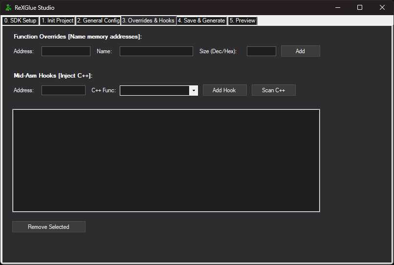 Drake9_X's tweet photo. ReXGlue Studio 

- A simple and effective GUI for ReXGlue (Windows) -

https://t.co/QxLx5qfXGz

#xbox360 #rexglue #recompilation https://t.co/ZfuiaSEhnI
