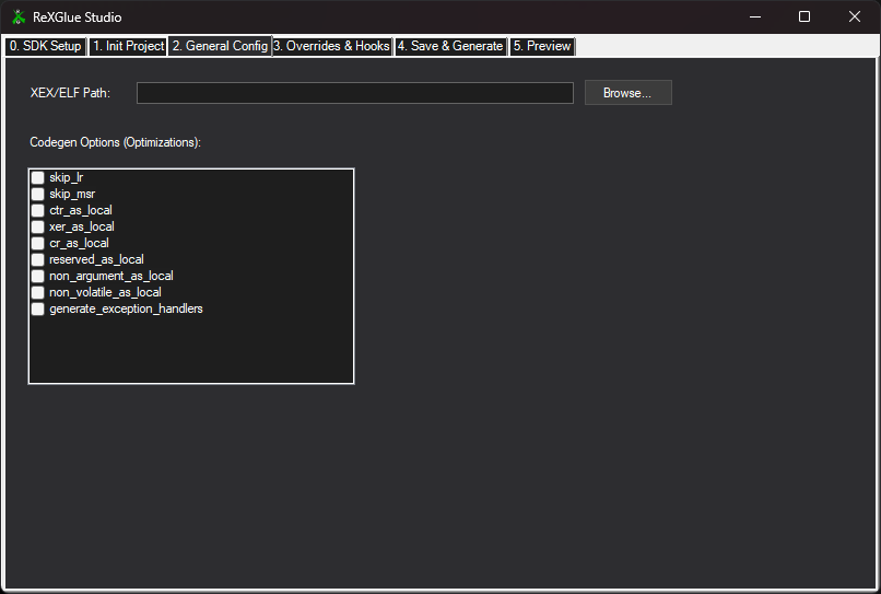 Drake9_X's tweet photo. ReXGlue Studio 

- A simple and effective GUI for ReXGlue (Windows) -

https://t.co/QxLx5qfXGz

#xbox360 #rexglue #recompilation https://t.co/ZfuiaSEhnI