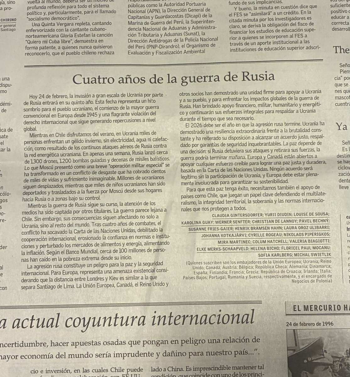 Embajadora de Suecia en Chile tweet media