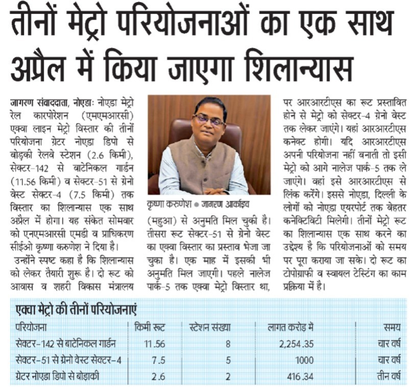 manishsmooth's tweet photo. .@noidametrorail एमडी एवं @CeoNoida कृष्ण करुणेश जी, ग्रेनो वेस्ट निवासी आपसे अपेक्षा करते हैं कि आज के अखबारों मे ग्रेनो वेस्ट मेट्रो संबन्धित खबर चुनावी जुमला नही है और आप सच मे ग्रेनो वेस्ट मे मेट्रो स्थापित करने की दिशा मे अग्रसर हैं।
आपसे एक अनुरोध यह भी है कि नफ़ा-नुकसान कि बात छोड़ कर ग्रेनो वेस्ट के विभिन्न सोसाइटियों से चलने वाले फीडर बस सेवा को अविलंब पुनः शुरू करने की कृपा करें। @ChiefSecyUP @spgoyal @myogiadityanath @myogioffice @CMOfficeUP @dmgbnagar @MedhaRoopam