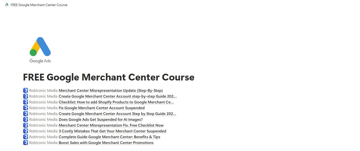 Robin Tesselaar | Google Ads + Merchant Fix tweet media