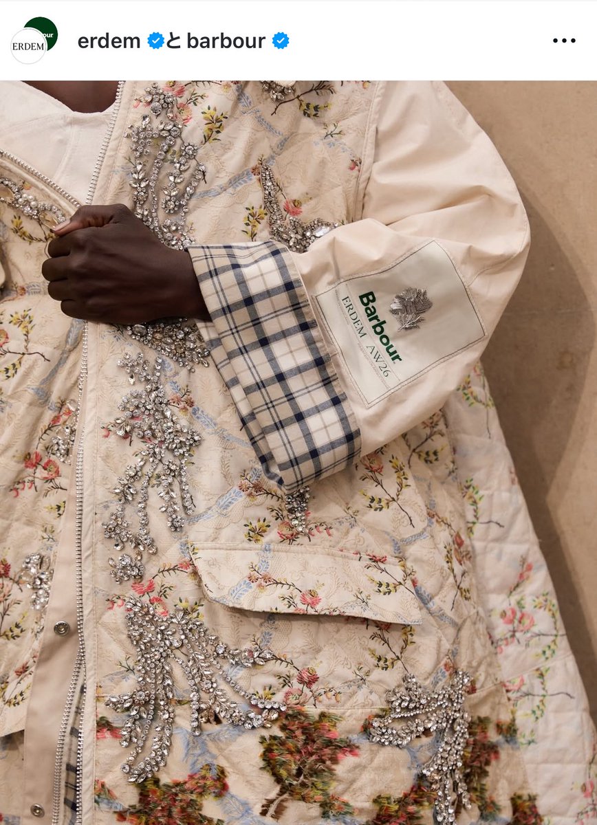 Barbour×ERDEMも目眩がするほどかわいい