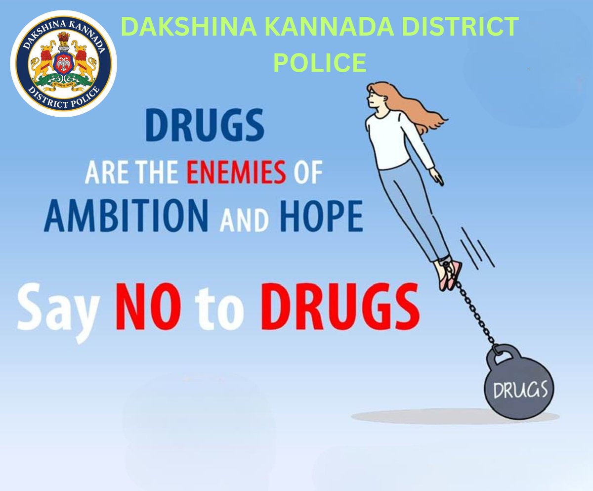 spdkpolice's tweet image. @KarnatakaCops 
#SayNoToDrugs
#yestolife