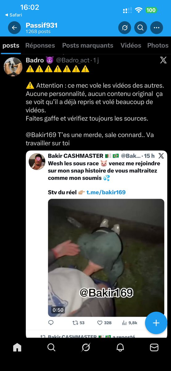 ParisK3v's tweet photo. @Bakir169 Attention ⚠️ fake qui utilise les photos des gens https://t.co/KtPVxhxNSI