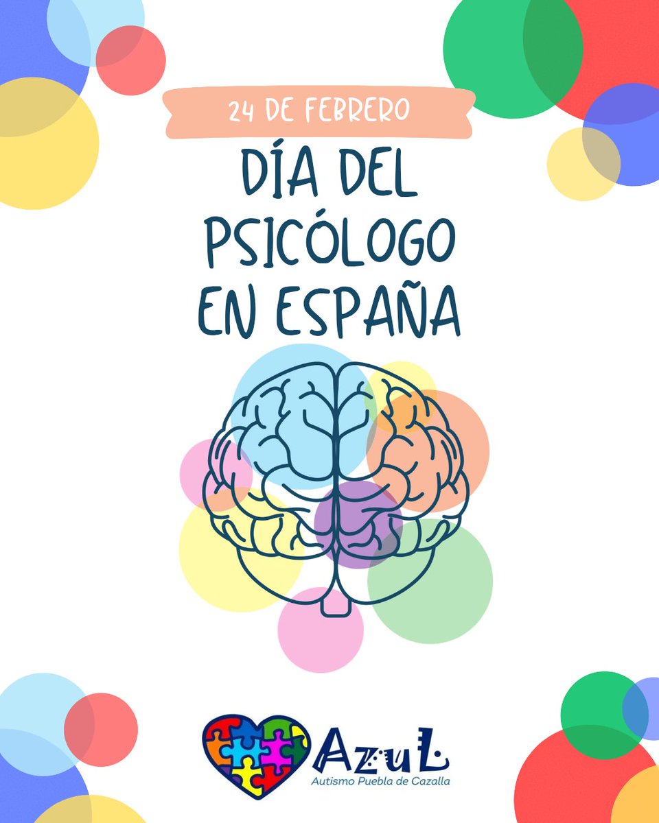 🧠24F| Día del Psicólogo en España
Reconocemos la labor de quienes acompañan, orientan y fortalecen el bienestar emocional de tantas personas y familias.
En el ámbito del autismo, su trabajo es esencial para el desarrollo y la inclusión.
Gracias por vuestra vocación y compromiso.