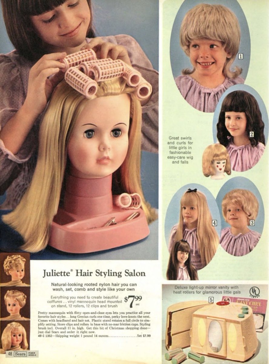 Naturally rooted nylon hair...#1970s #1970stoys