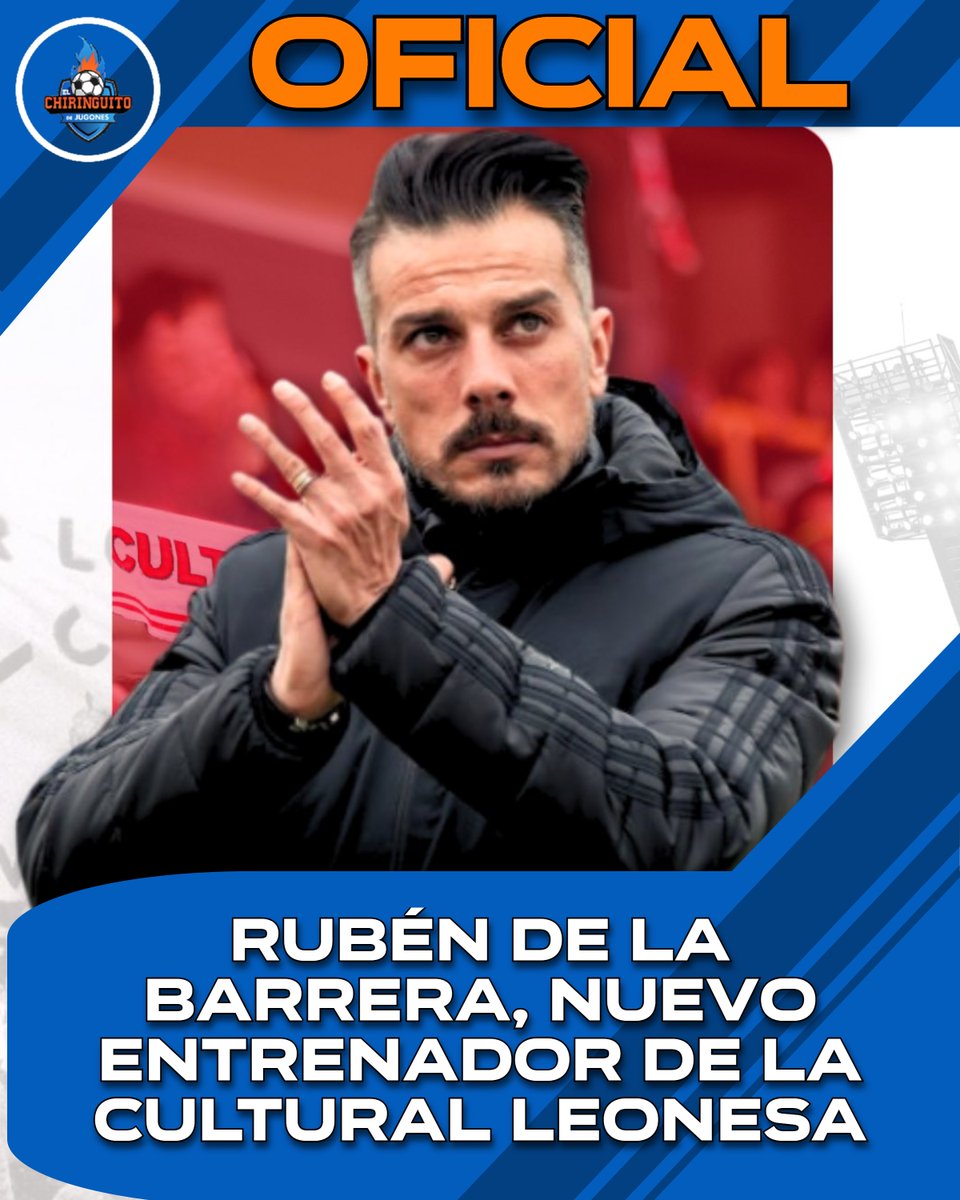 elchiringuitotv's tweet photo. 🚨 Rubén de la Barrera, nuevo entrenador de la @CyDLeonesa.

🔙 El técnico ha pasado por la Real Sociedad, el Dépor y el Albacete. https://t.co/W8x3ic0hnQ