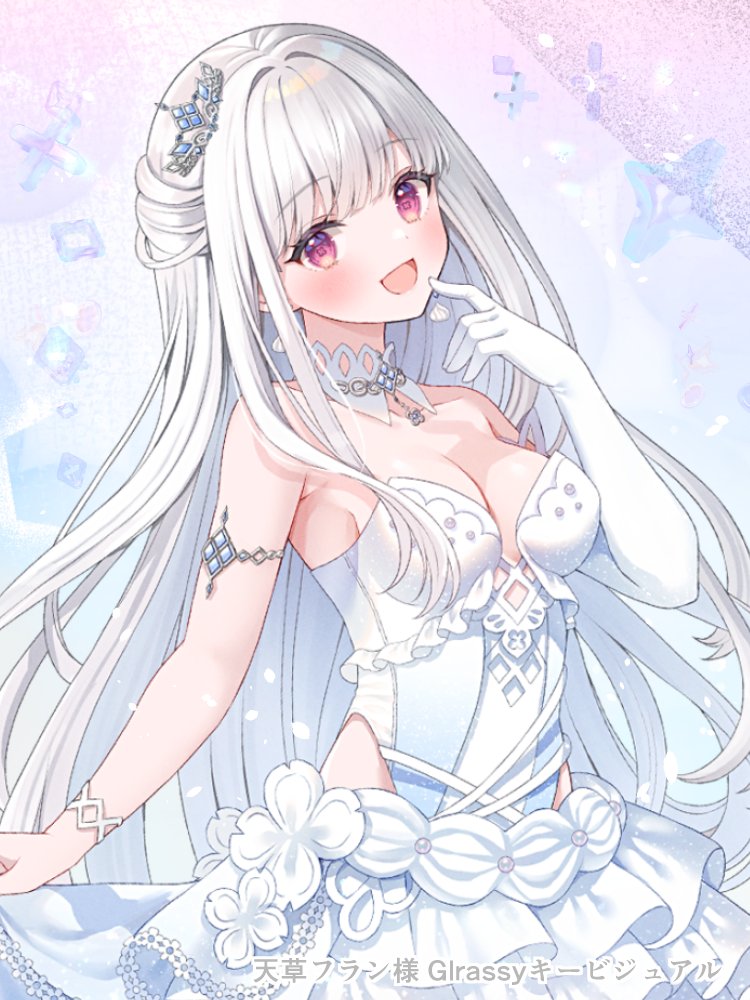 天草フラン様(#amakusa_fran)のユニットGlrassyの、
フラン様のキービジュアルを担当させて頂きました💠✨いつもより大人びたデザインのお仕立てです 