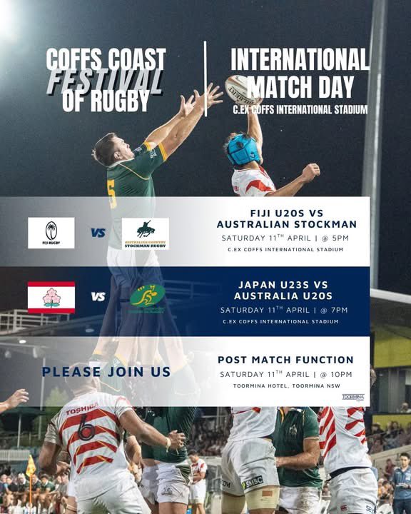 This is huge and right in the podcast’s backyard! Last year we saw <a href="/SuperRugby/">Super Rugby Pacific</a> wider squad players, Eddie Jones (confirmed again) + Japan where based in Coffs in 2003, Stockman showcasing the best regional and country talent and the Aus U20s holy smokes talent for days!