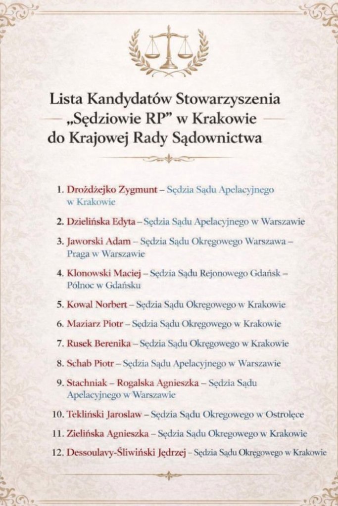 PiotrSchab25737's tweet photo. Oto nasza lista! https://t.co/RsCdyUG7uO
