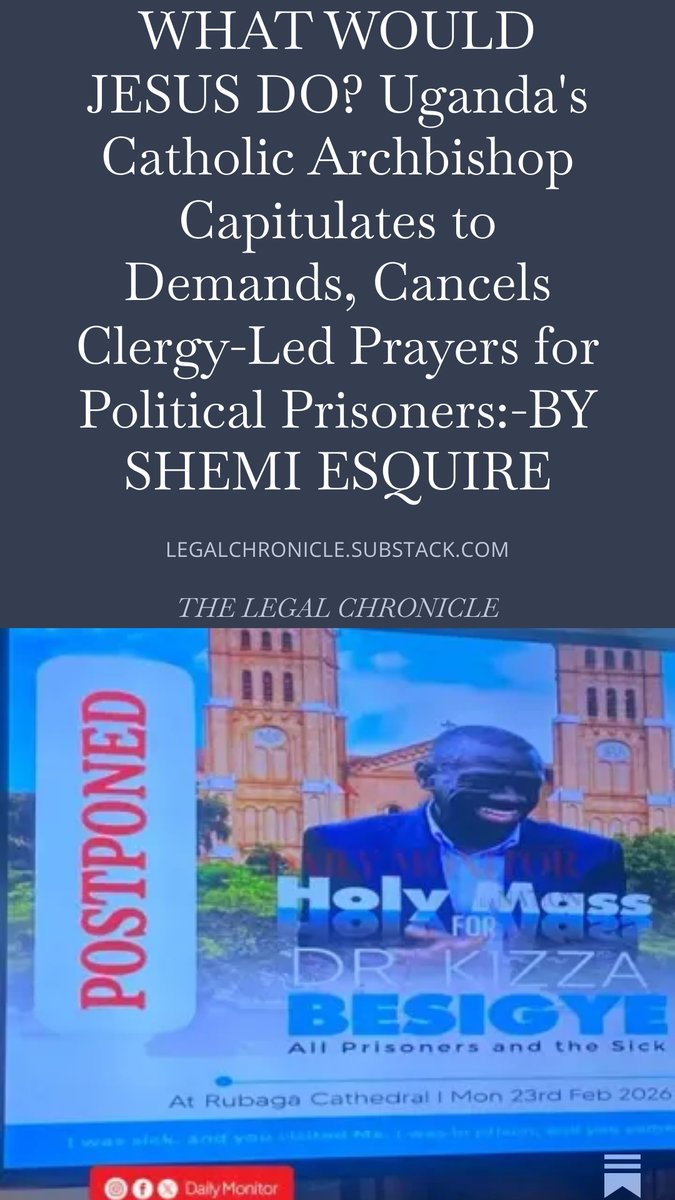 open.substack.com/pub/legalchron… <a href="/klup/">Dr Nico</a> <a href="/NUP_Ug/">National Unity Platform</a> <a href="/uk_nup/">UK Official People Power - NUP</a> <a href="/StandUpUganda/">#UgandaIsBleeding</a> <a href="/VaticanNews/">Vatican News</a> @vatic