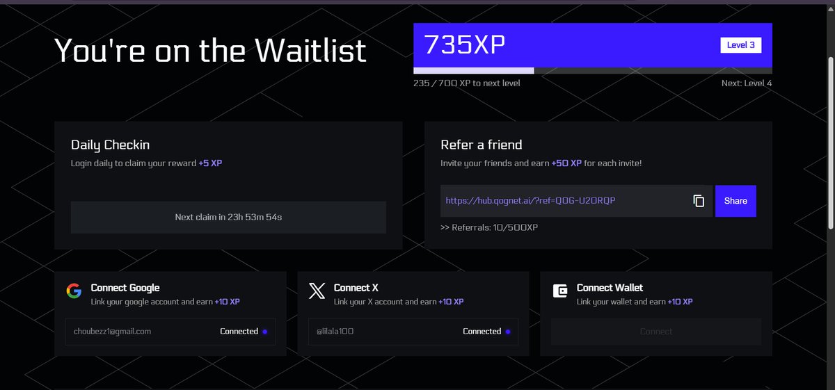 New project <a href="/qognet/">qognet</a> 

Qognet is a full stack decentralized security ecosystem designed to provide the foundational layer of trust and safety. 

It is a fusion of AI cryptoeconomics and decentralized physical infrastructure (DePIN) built around a single mandate: prediction over