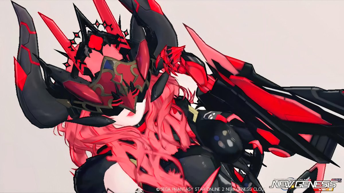 半仮面って素晴らしいですよね！ 角をおっきくして、強者感を出しま