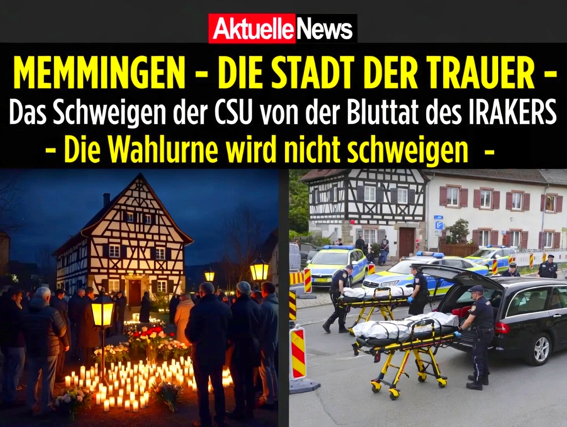 🟨MEMMINGEN - STADT DER TRAUER 🟨
Das Schweigen der #CSU von der Bluttat des IRAKERS
Seit dem Mord an dem Rentner-Paar in #Memmingen kocht die Stimmung gewaltig ! ! !
Bürger in ganz #Bayern formieren sich gegen die CSU und der fehlgeleiteten Politik. 
Nun hofft jeder auf die AfD.