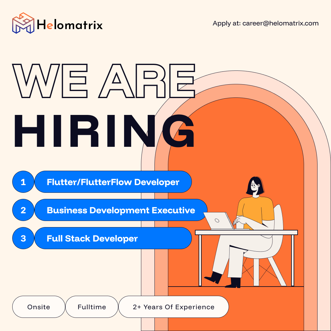 HelomatrixHQ's tweet photo. Join the Helomatrix Team! 🚀

Be part of a growing, innovative company where your ideas matter.

Send your resume to career@helomatrix.com https://t.co/sX6hfJ9hak