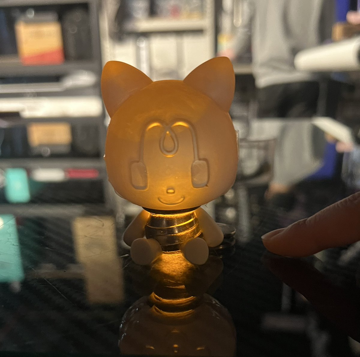 Qooz90's tweet photo. It’s Light bulb cat!! https://t.co/d8SknrOcUX