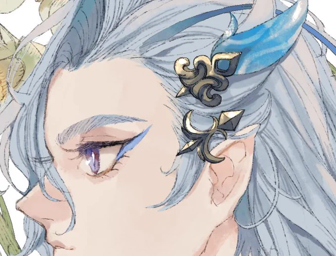 生え際描くの楽しい