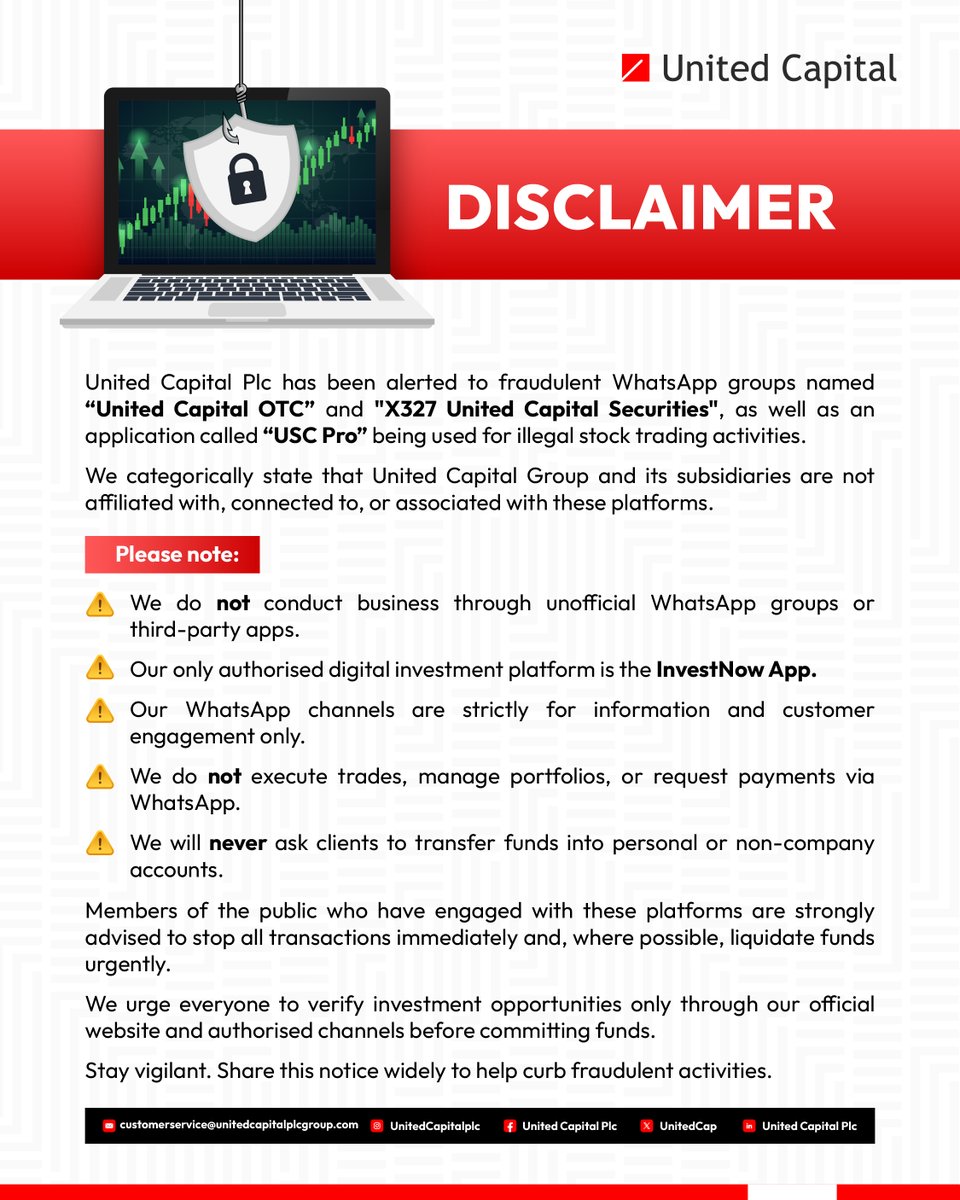 United Capital Plc tweet media