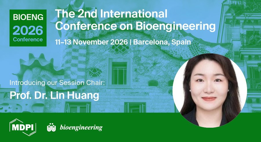 Exciting news for #BIOENG2026! 🚀 Prof. Dr. Lin Huang’s expertise will ...