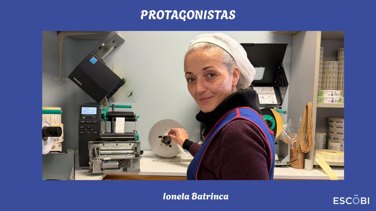 escobi_es's tweet photo. PROTAGONISTAS

Hoy os presentamos a Ionela Batrinca, nuestra compañera en Escobi desde 2017.

Ionela es la encargada del etiquetado en la empresa. 

¡Gracias Ionela, por tu responsabilidad, lealtad y sentido del trabajo!

#Escobi #protagonistasEscobi https://t.co/9iQdQUMsTQ