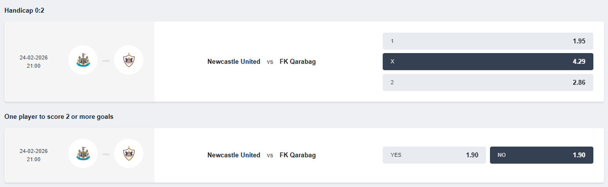 Newcastle is ready to finish the job! 🏰⚽ The Admin is predicting a controlled two-goal victory for the Magpies tonight. 🎯 Even with a rotated squad and a slower tempo, expect a clinical performance to secure the win against Qarabag. 🕊️💎 Steady as she goes!

#NEWQAR #NUFC